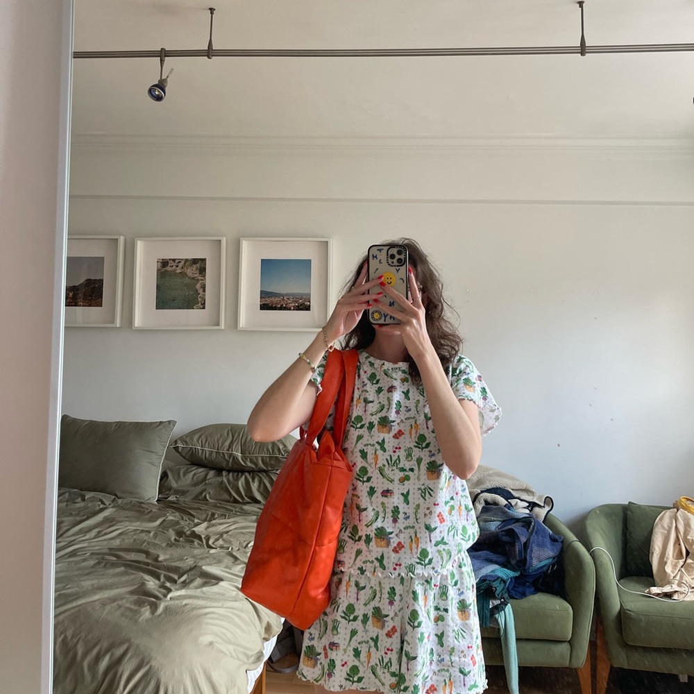Free people Orange puff Tote Bag - Picture 6 of 6